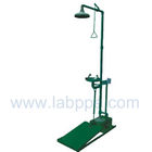 SHD150-Safety shower & eyewash station,Galvanized Iron,Color:Yellow,red,green