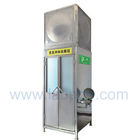 SH786T-Emergency shower & eyewash booth,stainless steel with water/waste tank