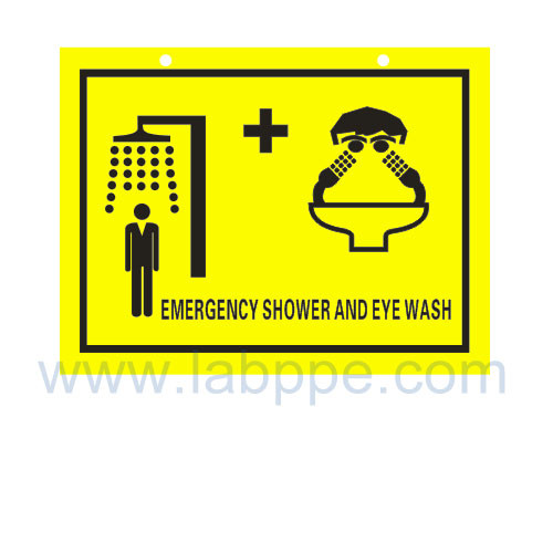 SHS2030-Safety shower and eyewash sign,PVC safety sign