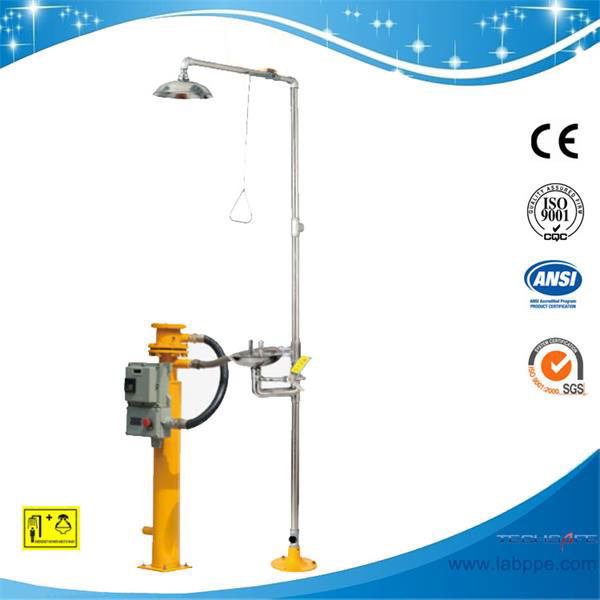 SH590-Safety shower and Eye Washer,Explosion Proof with Cable Heated Freeze
